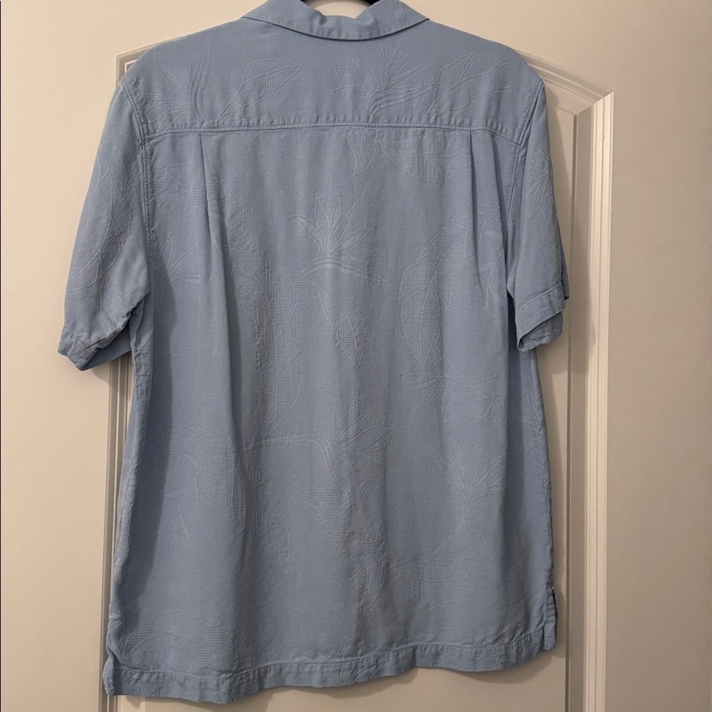 Tommy Bahama Light Blue Casual Button Down Shirt - Picture 4 of 5